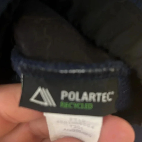 The North Face Boys Sz XL (18-20) Denali Jacket Navy Blue Black - Picture 4 of 4